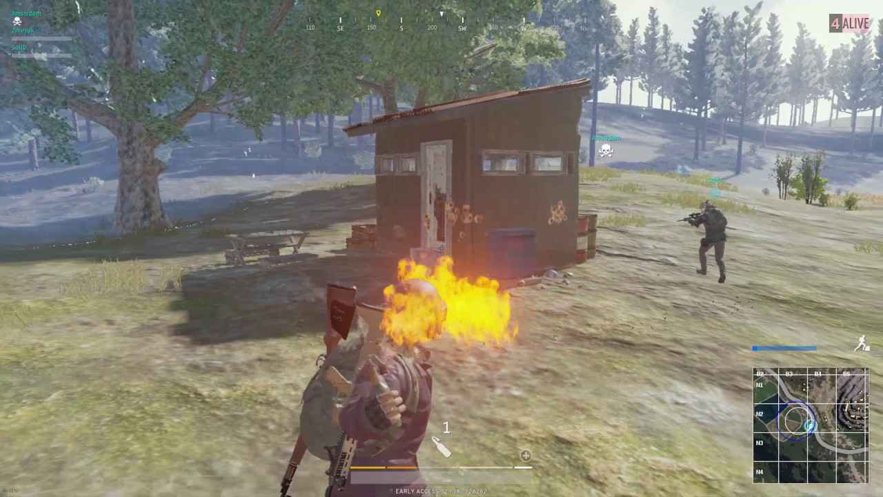 КАК БРОСАТЬ ГРАНАТЫ В PUBG