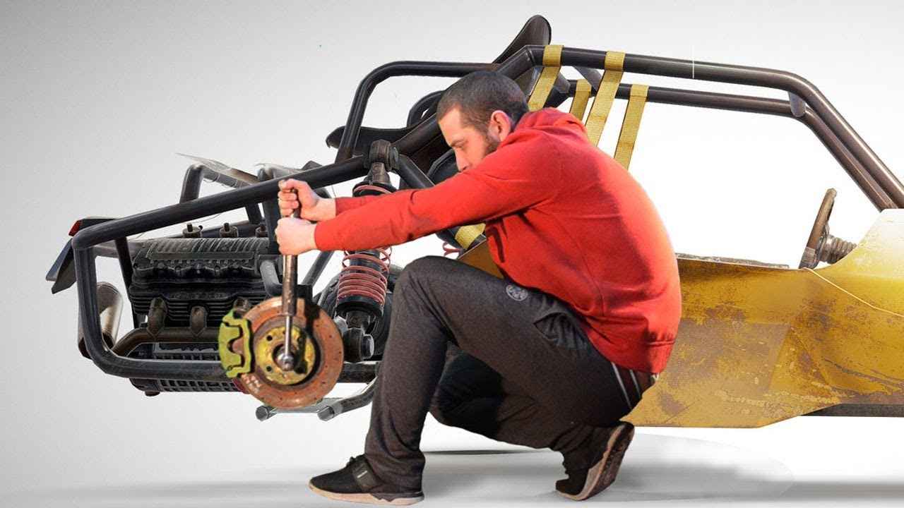 КАК СДЕЛАТЬ БАГГИ из PUBG - ПОДВЕСКА.Рычаги, кулаки и втулки. Часть 2