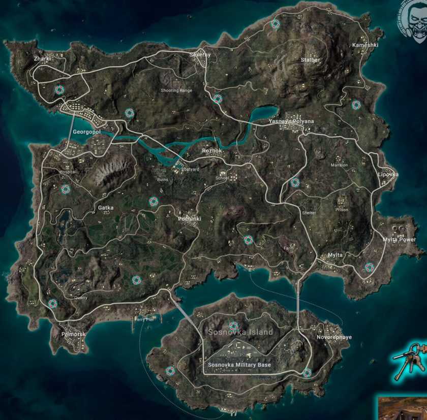 Где находятся тайные комнаты на Эрангеле в PUBG?